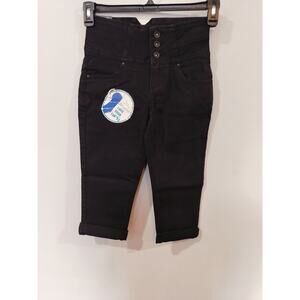 Rebel By Right High Waist Cropped Black Jeans Womens Size 1 Skinny